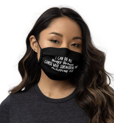 Philippians 4:13 Premium Face Mask